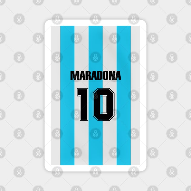 MARADONA JERSEY / 1986 WORLD CUP ARGENTINA Magnet by Jey13