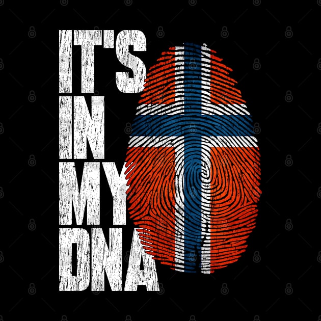 It's In My DNA Norwegian Shirt Proud Hispanic Gift Norway Flag by heart teeshirt