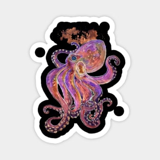 Psychedelic Purple Deep Sea Kraken Magnet