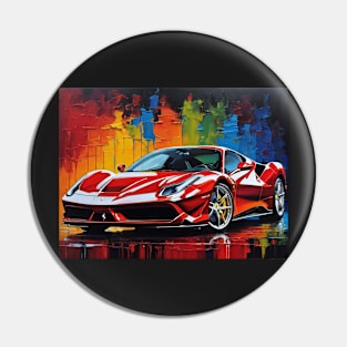 Red Ferrari Pin