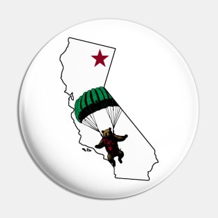 Skydiving California Bear Pin