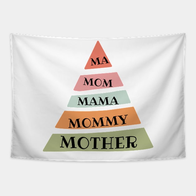 For Mother's Day. Different ways to call mom Tapestry by FreeSoulLab