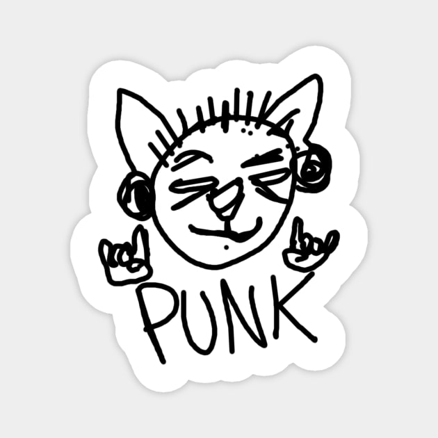 PUNK Magnet by BeetleHugs