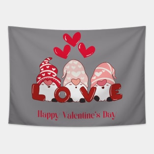 Valentine's gnomes Tapestry