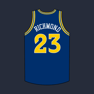 Mitch Richmond Golden State Jersey Blue T-Shirt