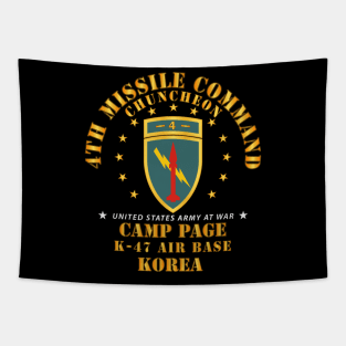 4th Missile Command - Camp Page - K-47 Air Base - Chuncheon, Korea X 300 Tapestry