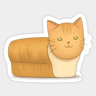 Kawaii Bread Cat Sticker for Sale by Lily mae