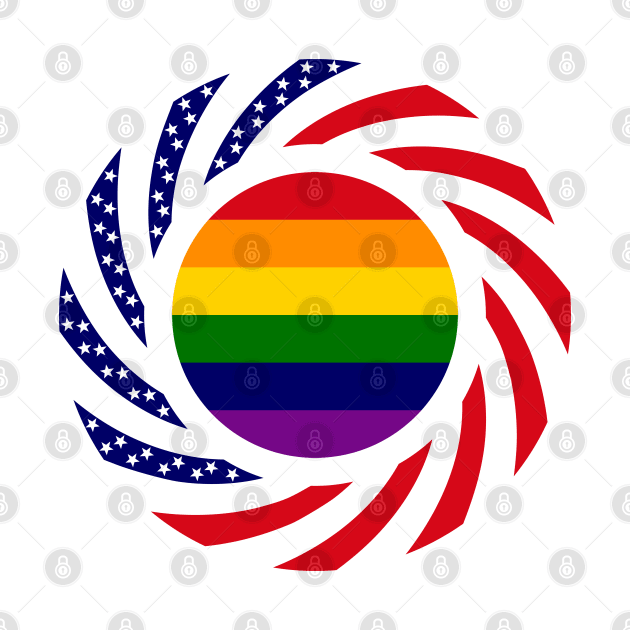 Rainbow Murican Patriot Flag Series by Village Values