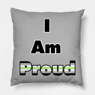 I am proud (Agender) Pillow