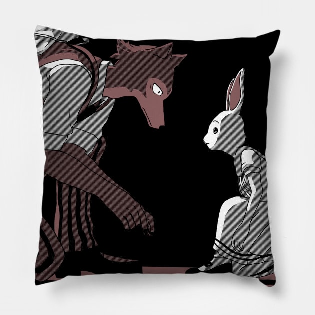 Legosi & Haru Pillow by Rama.Rabbit