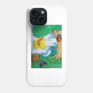 Sunshine Forest Scene Phone Case