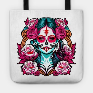 Santa muerte lady Tote