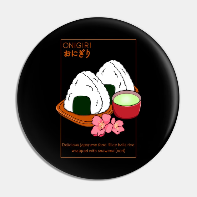 Japanese Onigiri Pin by Kimprut