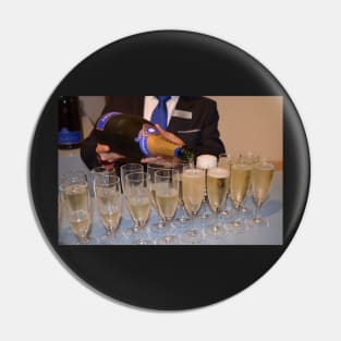 Pouring the Champagne Pin