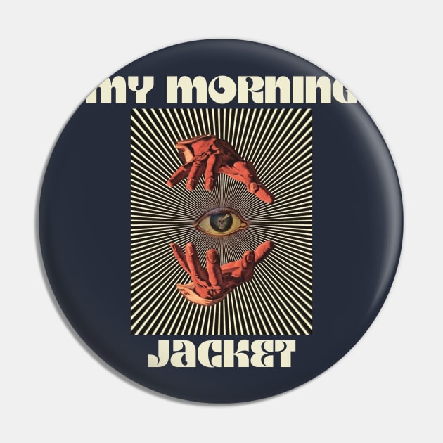 Hand Eyes My Morning Jacket Pin by Kiho Jise