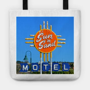 Sun N Sand Motel sign circa 1950s route 66 Tote