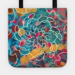 random abstract mandala Tote