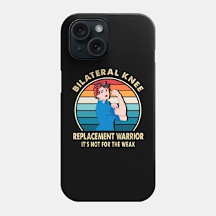 Bi-Lateral Knee Replacement Warrior Surgery Recovery Get Well Soon Phone Case