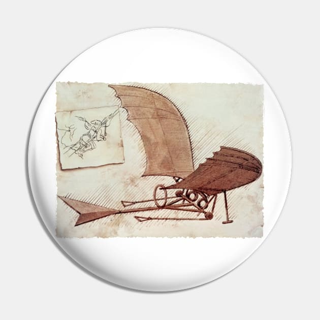 Da Vinci's flying machine Pin by Ednathum