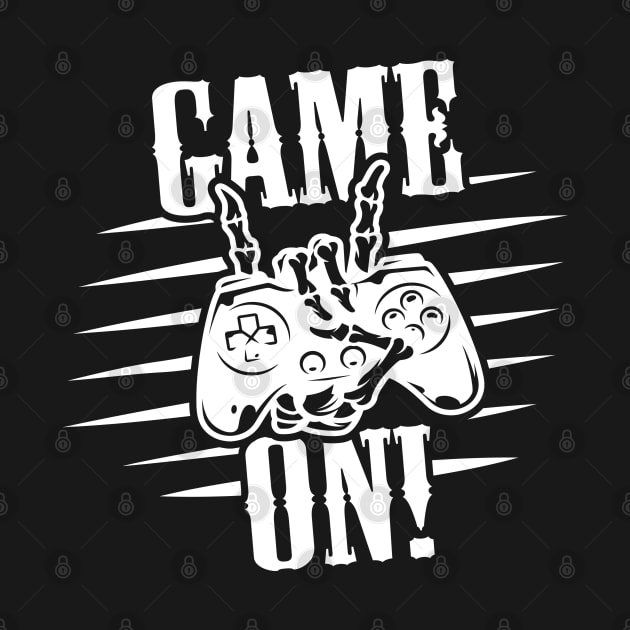 Game On! white text version by G! Zone