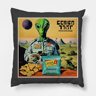 Alien Snacks Pillow