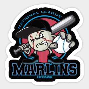 MLB Licensed Miami Marlins Billy The Marlin Baseball Mascot Patch Self  Adhesive - Sinbad Sports Store