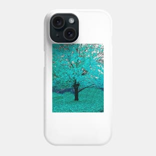 Trees of Aqua Blue Phone Case