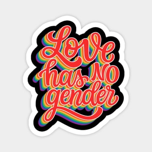 Love Has No Gender - Gay Pride Magnet