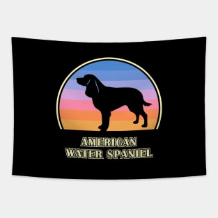 American Water Spaniel Vintage Sunset Dog Tapestry