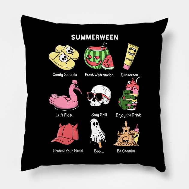 Enjoy Summerween Pillow by Kimprut
