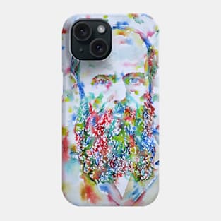 FYODOR DOSTOYEVSKY - watercolor portrait.1 Phone Case