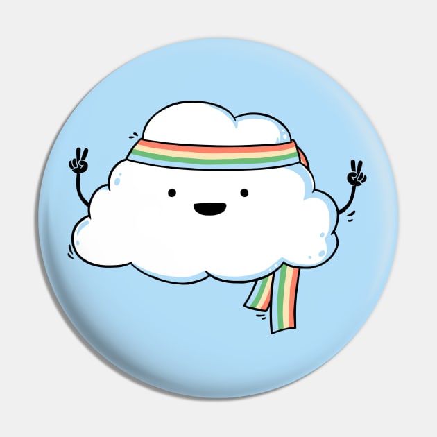 Hippie Cloud Pin by triagus