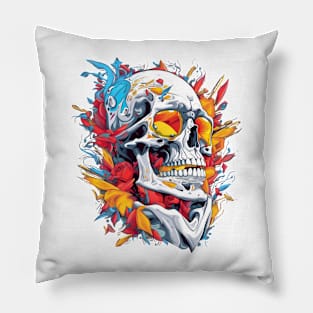 skull art design Pillow