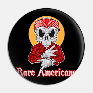 Skull Gangsta Rare Americans Pin