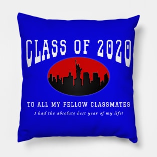 Class of 2020 - Blue, Red and White Colors Pillow