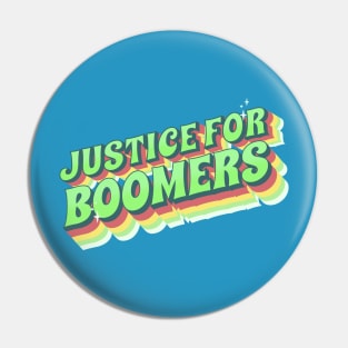 Justice for Boomers Pin