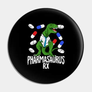 Pharmasaurus Rx Pharmacy Tech Pharmacist Gift Pin