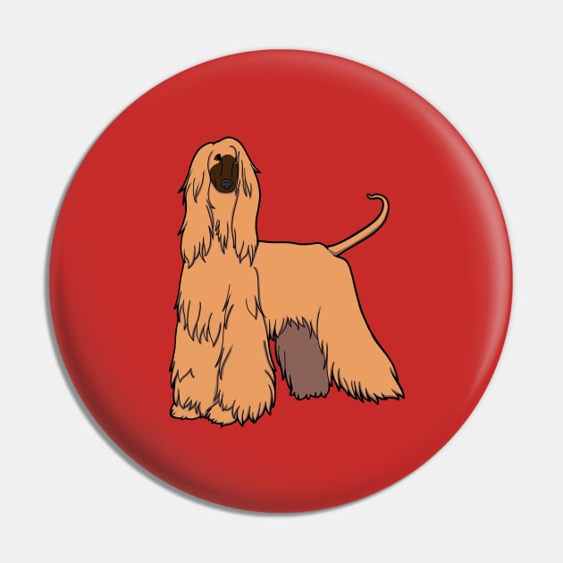 Tan Afghan Hound Pin by Adastumae