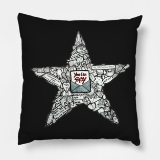 You Can Stay Star Doodle Pillow