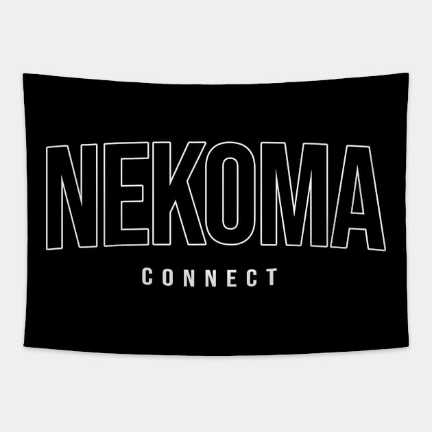 Nekoma Connect Slogan - Haikyuu Anime Tapestry by Aspita