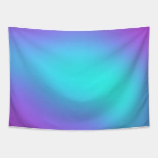 Purple and Aqua Gradient Tapestry