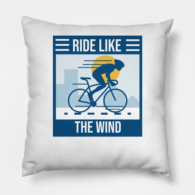 Ride like the wind Pillow by Off The Clock Gear