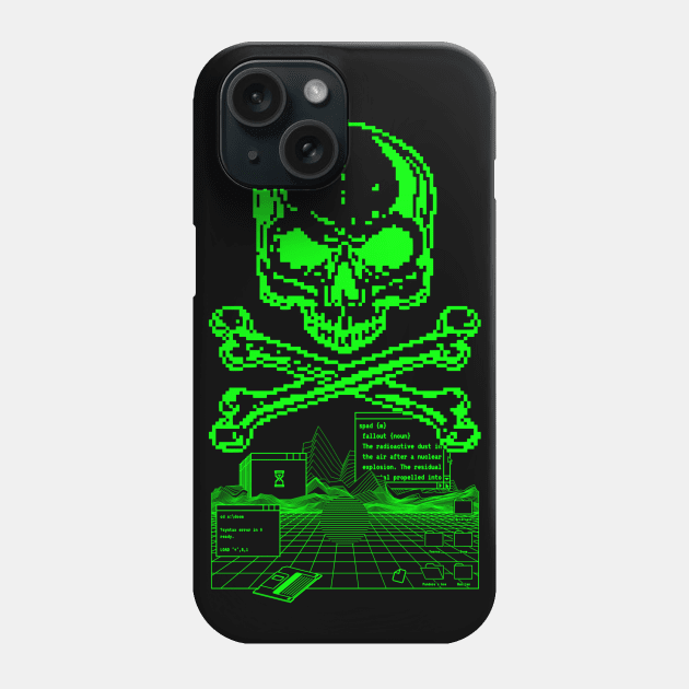 Digital-retro-skull Phone Case by Burijan