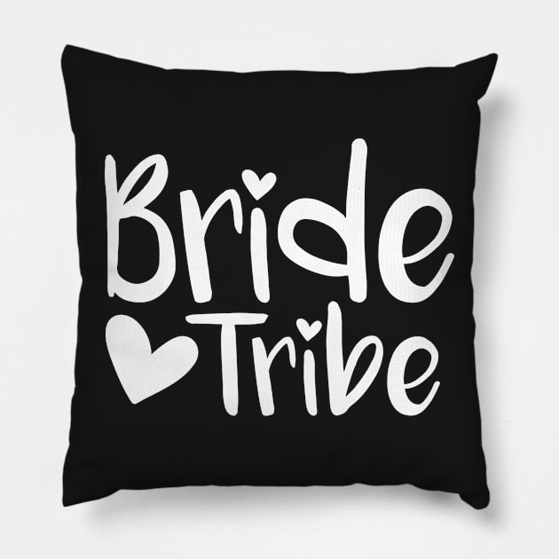 Bride Tribe Pillow by inphocus