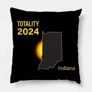 Total Solar Eclipse Indiana State 2024 Pillow