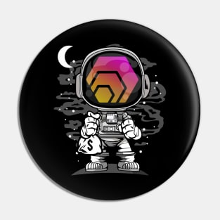 Astronaut HEX Coin To The Moon Crypto Token Cryptocurrency Wallet Birthday Gift For Men Women Kids Pin