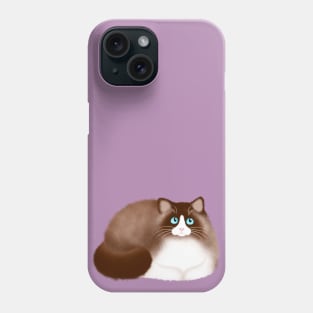 Ragdoll Cat Lying Down Phone Case