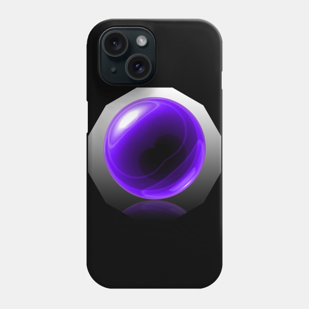 Purple Glass Orb Phone Case by The Black Panther