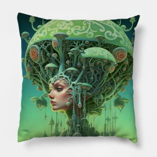 Green Mushroom Pillow