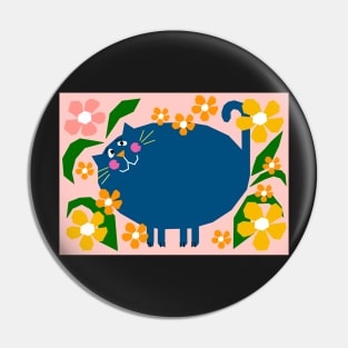 Garden Cat Pin